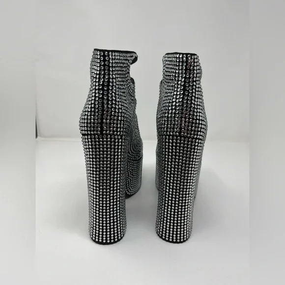 $650 MRSP | Marc Jacobs - The Rhinestone Kiki Ankle Boot | Black/Crystal | EU 40 - Picture 11 of 12